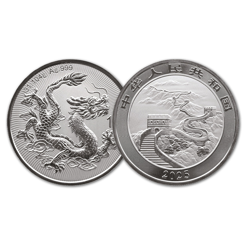 2025 Chinese Dragon 1oz Silver Coin