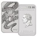 2025 1oz Dragon Rectangular 9999 Silver Coin