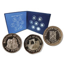 1983 Jersey Silver 7 Coin Frosted Proof Set