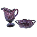 Slag Glass Jug and Dish_CXG1181
