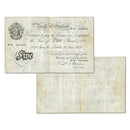 GB 1949 "white 5er"  £5 Note, signed Beale, prefix BE946. No pinholes, multiple folds.
