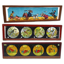 Vintage Magic Lantern Handpainted Glass Slides x 51