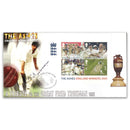 2005 England Ashes Victory M/S - Signed by Freddie Trueman