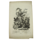 Job's Suffering' engraved print by Johan Georg Hertel of Augsburg, ca. 1700-50