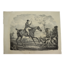 A fine engraved print by Delpech after Carl Vernet from ca 1820