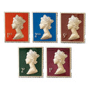 Five Machin Lapel Pins