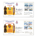 1992 SSAFA. St Helena & Ascension Island Special Signed Pair Covers_RAFAC64/65S