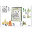1980 London Miniature sheet, 50p and stamp set on Peter Scot cover_TX8005G