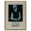 Lou Reed  -  Autograph - Signature Mounted with Black & White Photograph