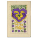 WWI Embroidered Postcard - To My Mother