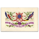 WWI Embroidered Postcard - God Be With You Till We Meet Again_WWIP010U