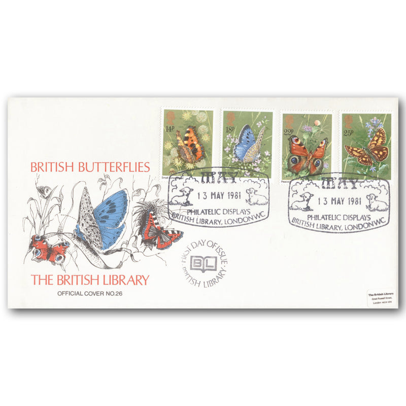 1981 Butterflies - British Library Official BL26