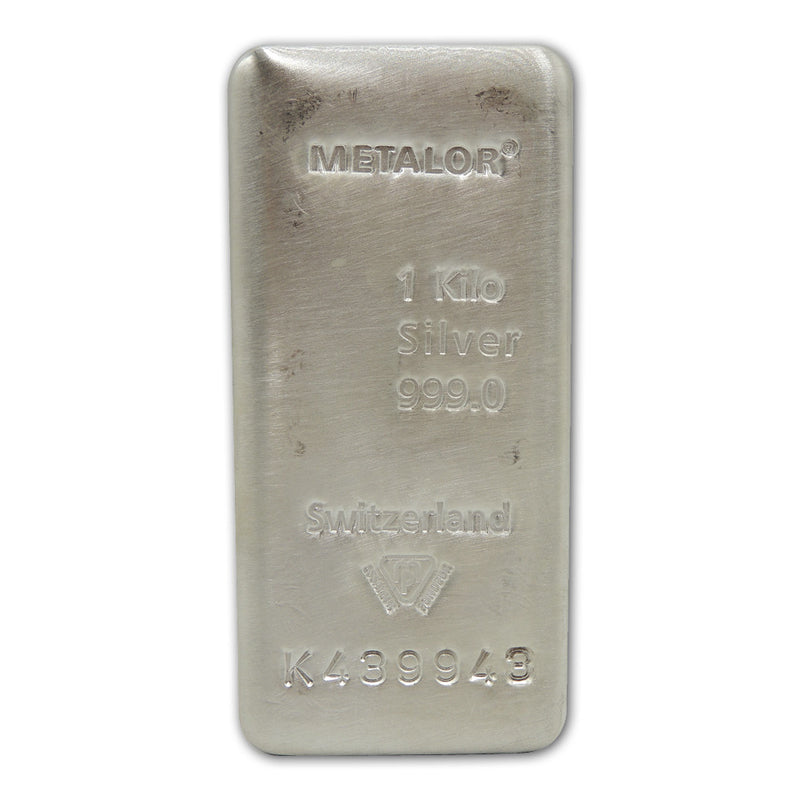 Metalor 1kg Silver Bar