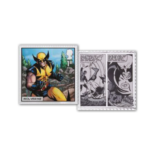 2023 X-Men Wolverine Silver Plated Stamp Ingot