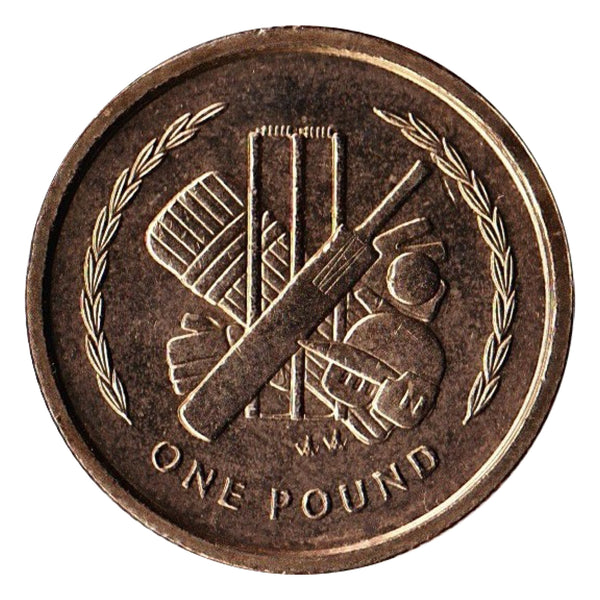IOM 1997 Cricket £1 Coin