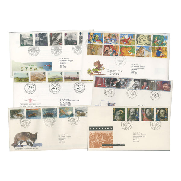 160 Assorted 1990s First Day Covers
