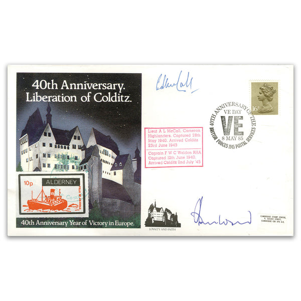 1985 Liberation of Colditz - Signed by McCall and Weldon