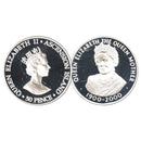 2000 Ascension  Queen Mother  silver 50p Coin