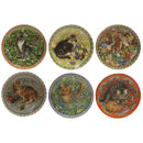 Six Lesley Anne Ivory Cat Plates CXG0666