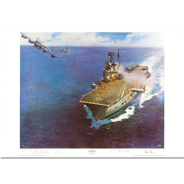 'Air Drop Beira Straits' 1967 Print by the Late Sir Terence Cuneo - LE CXP0071