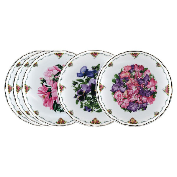 Royal Albert Collector Plates - The Queen Mother's Favourite Flowers - Set of 5 CXR0127