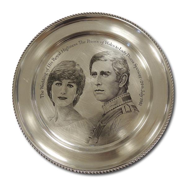 Solid Silver Plate - Chalres & Diana Royal Wedding 1981 CXR0730