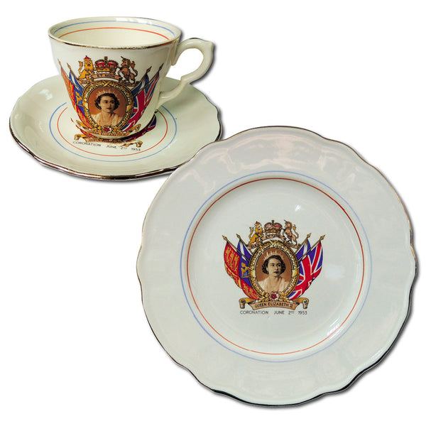 Commemorarive Teaset - Queen Elizabeth II Coronation 1953 CXR0905
