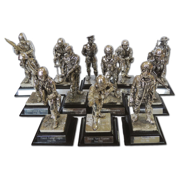 Royal Hampshire Pewter Gulf War Military Figurines x 12