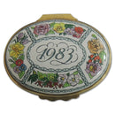 Halcyon Days 1983 A Year to Remember  Enamel Box CXX0510