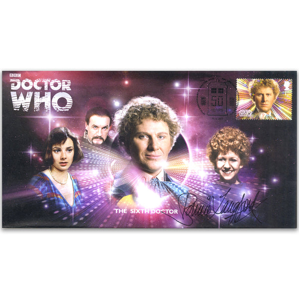 Doctor Who Sixth Doctor & Assist Signed Bonnie Langford FDC DRWF006BS