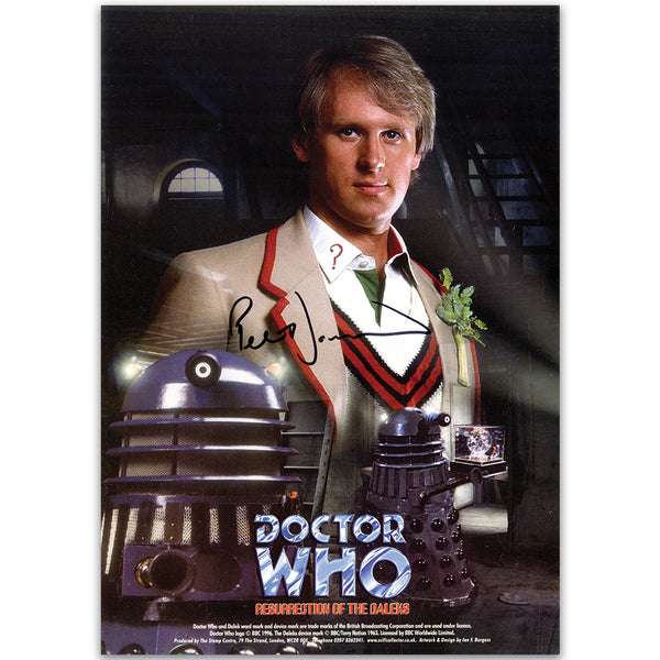 Doctor Who Resurrection Print sign Peter Davison