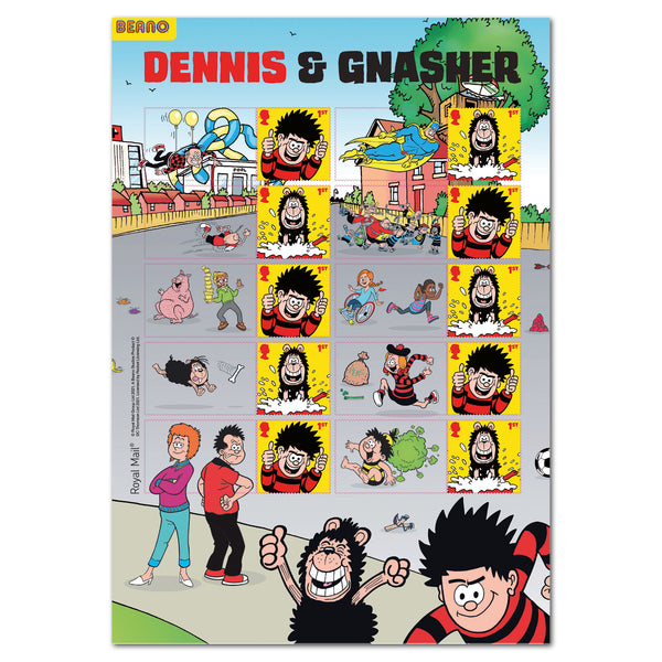 2021 Dennis & Gnasher Collectors Sheet GBLS126