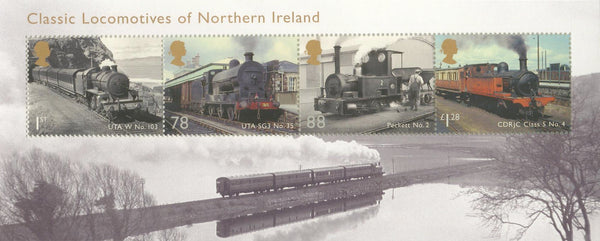 2013 Classic Locomotives of Northern Ireland Miniature Sheet