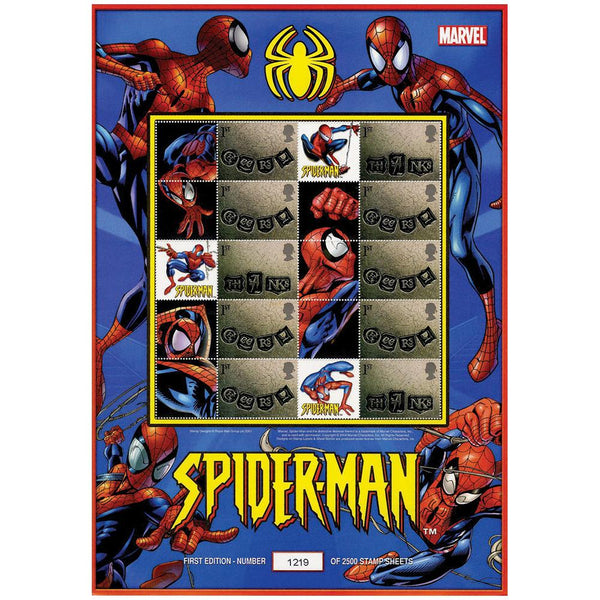 Spider-Man GB Customised Stamp Sheet GBS0046