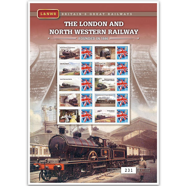 The London & North Western Railway GB Customised Stamp Sheet GBS0083