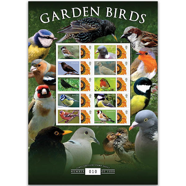 Garden Birds GB Customised Stamp Sheet GBS0092