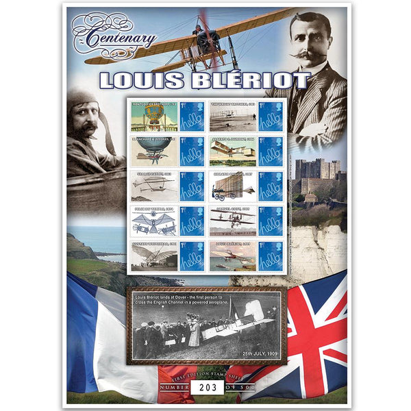 Bleriot GB Customised Stamp Sheet GBS0105