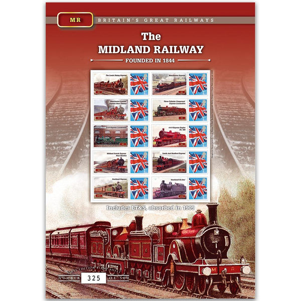 The Midland Railway GB Customised Stamp Sheet GBS0110