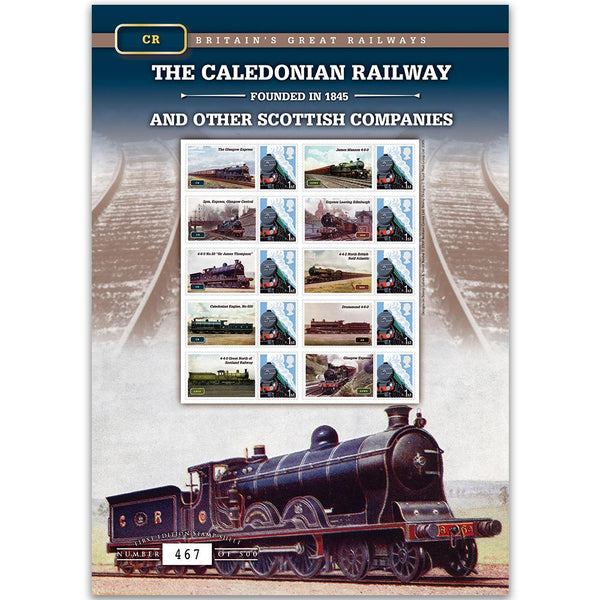 Caledonian Rail GB Customised Stamp Sheet GBS0125