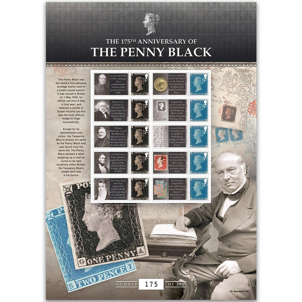 175th Anniversary of the Penny GB Customised Stamp Sheet GBS0247