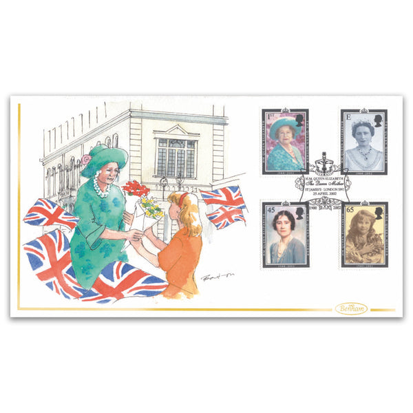 2002 The Queen Mother In Memoriam Handpainted Cover - Richard Barton