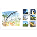 2006 Modern Architecture Hand Painted Cover - Jennifer M. Toombs HP0609