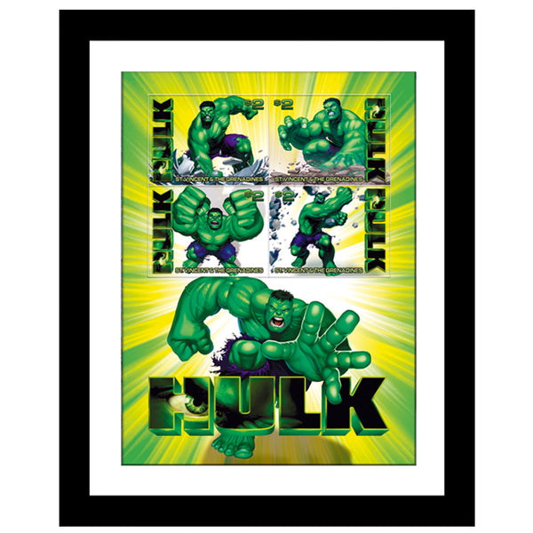 Hulk Framed Stamp Sheet HUF001