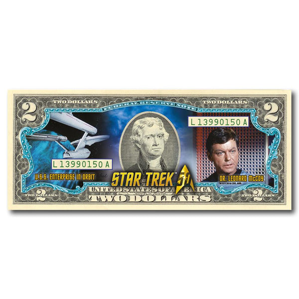 Star Trek Dr McCoy $2 Bill NBM1685