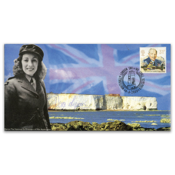 D-Day anniv cover single stamp sig V. Lynn