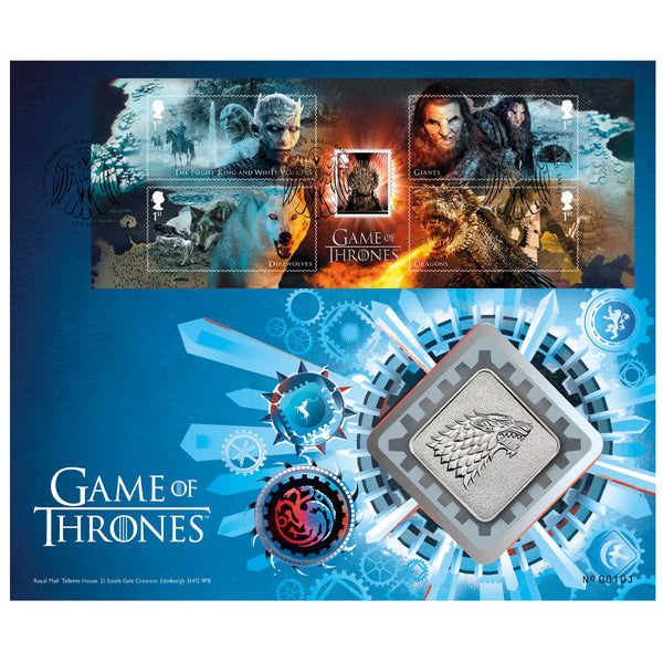 2018 Game of Thrones M/S RM Medal Cover PCM0360