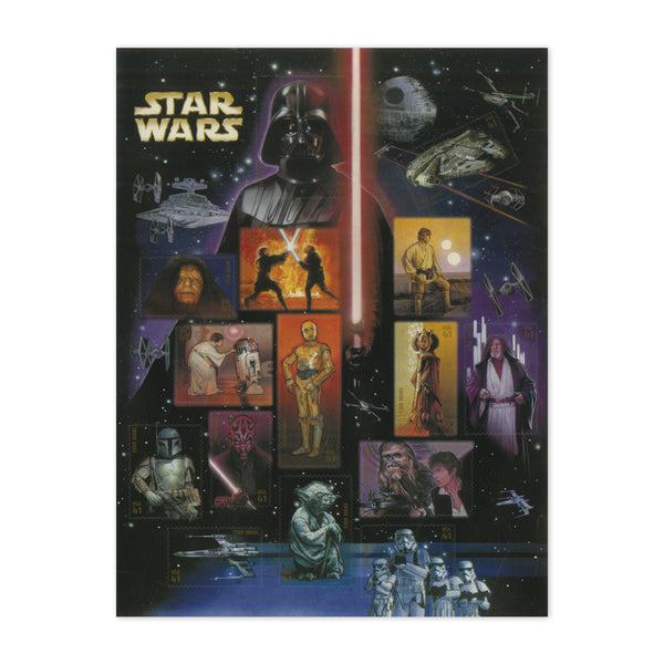 USA Star Wars 15x41c Commemorative Sheet PSM0405