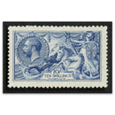 1915 10/- Blue, DLR ptng, fine mtd mint. SG412
