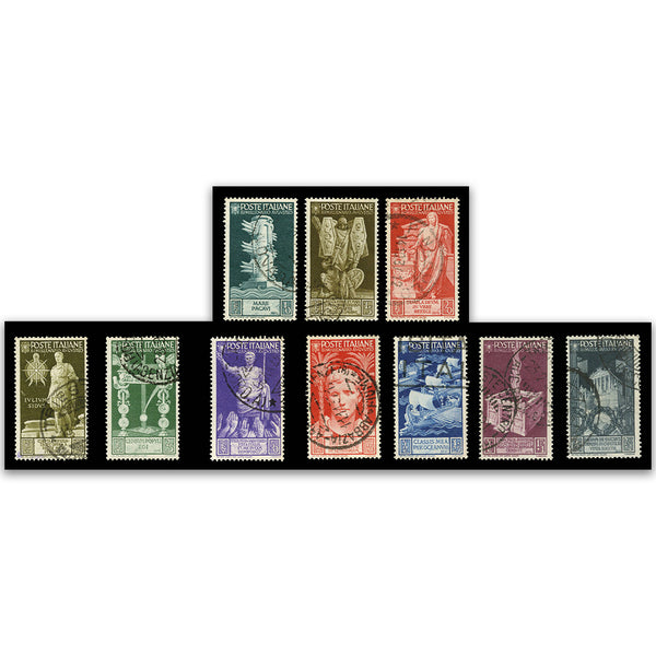 Italy S.G.506-15 1937 Augustus set 10  used