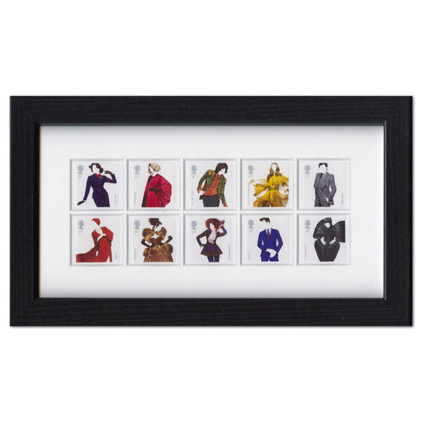 Royal Mail 2012 Great British Fashion Stamps Framed Edition SD1024